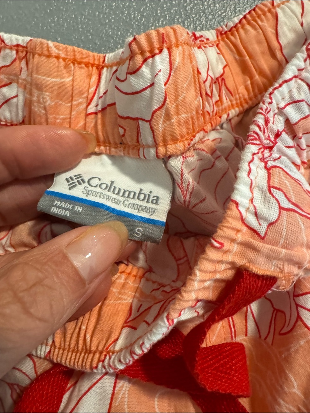 Columbia Floral 100% Cotton Athletic Hiking Shorts Small - Picture 9 of 9